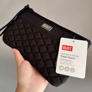 【新品未使用】BUILT ビルト　旅行用　キルティング　クラッチ　バッグ