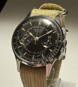 ★貴重 注意点あり★ SEKONDA STRELA 3017 CHRONOGRAPH MAUAL MOVEMENT クロノグラフ 手巻き Poljot 史上初の宇宙遊泳 腕時計 