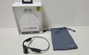 アフターショックス　OPENMOVE 骨伝導イヤホン ワイヤレス Bluetooth ブラック