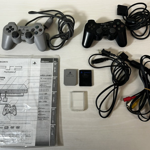 3557-02★動作確認済★ SONY PS2 play station2  プレステ2 SCPH-30000 ブラック /コントローラー・ソフト 5点つき★の画像5