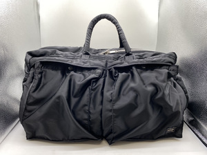 3752-03*PORTER Porter 2way сумка "Boston bag" большая спортивная сумка 2way черный orange нейлон YKK молния *