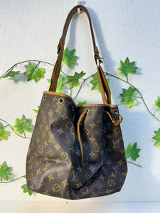 3597-05★LOUIS VUITTON ルイヴィトン プチ・ノエ モノグラム・キャンバス モノグラムライン ハンドバック ※シリアル見えずらいです★