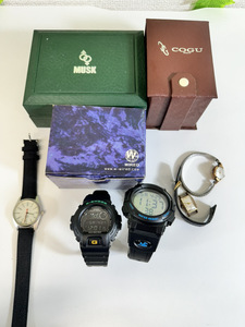 3847-05*CASIO Casio G shock |SKMEI WATCH|MUSK|WIRED other wristwatch . summarize 7 point [ present condition goods ]*