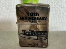 2505-01★zippo ジッポ シルバーオイルライター 喫煙具 10th ANNIVERSARY ICEBUCKS ※着火未確認★_画像1