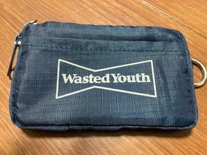 wasted youth カードケース ネイビー