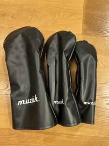 ★美品★muziik ムジーク　ウォータープルーフヘッドカバー 3点セット