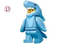 ★LEGO（レゴ)★ミニフィギュアシリーズ15★ ⑬サメの着ぐるみを着た男