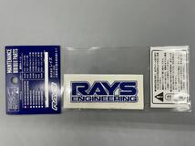 ■■■在庫有すぐ発送 即決 正規品 日本製 RAYS TE37 スポークステッカー 青 ホワイト用 レイズ リペアステッカー VOLKRACING ４枚セット⑧_画像4