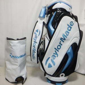 TaylorMade TP TOUR PREFERRED テーラーメイド ツアープリファード 9.5型★中古★スタッフ(WH×BLUE)ゴルフ キャディバックの画像1