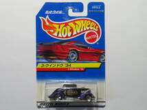 3-WINDOW ’34　3-ウインドウ ’34　（紫メタ）　Hot Wheels　日本語カード_画像1