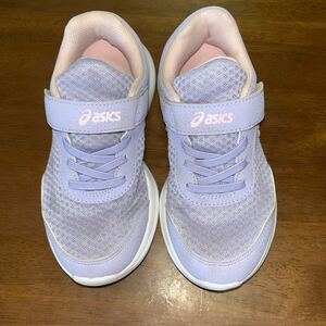 [asics| Asics ] Laser beam |LAZERBEAM Kids обувь спортивные туфли текстильная застёжка широкий размер 21cm б/у 