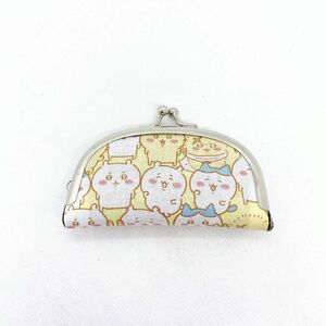 SALE＊ちいかわ/総柄＊ 丸型 大きめ がま口 印鑑ケース/ コインケース