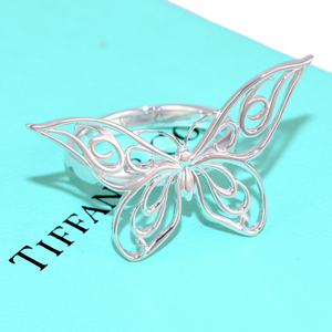 ティファニー バタフライ リング 指輪 スターリングシルバー 925 16号 アクセサリー ジュエリー TIFFANY&CO.