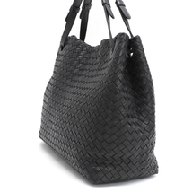 ボッテガヴェネタ ガルダバッグ ハンドバッグ トート イントレチャート レザー ブラック BOTTEGA VENETA Garda Bag_画像2