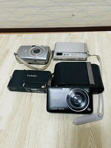 コンパクトデジタルカメラ 4点まとめ売り　SONY/Canon/Panasonic デジカメ