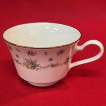 ☆美品☆ Noritake Ivory China ノリタケ アイボリーチャイナ カップ ソーサー 5客セット 金彩 花柄 レース ヴィンテージ (04166E_画像4