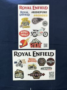 〈未使用〉Royal Enfieldステッカーセット　ロイヤルエンフィールド　バイクステッカー 