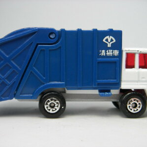 マッチボックス (青白) ゴミ収集車 Refuse Truck 清掃車 ＜ルース＞ Matchbox マカオ製 ジャンク品の画像3