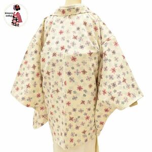 1 jpy feather woven silk white series flower writing sama length 77.5cm is hutch including in a package possible [kimonomtfuji] 1nfuji44175