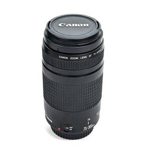 【833】CANON キャノン ZOOM LENS EF ズーム レンズ 75-300mm 1:4-5.6 Ⅱ Φ58mm カメラ用品 一眼 撮影器具 撮影道具 家電 趣味用品の画像3