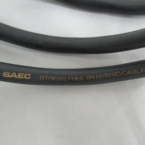 【2本組 約1.4m】SAEC RCAケーブル STRESS FREE 6N HYBRID CABLE サエク の画像2