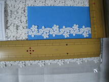 11028 綿ケミカルレース、巾1.4cm×長さ4.5m オフ白_画像4