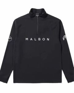 マルボンゴルフ MALBON GOLF 　ゴルフウエア　ジップ　ゴルフ　ブラック　XXL