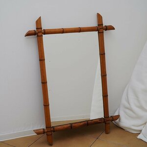 Banboo Wall Mirror / France バンブー 家具 インテリア ヴィンテージ フランス