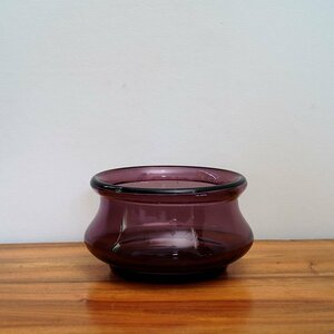 Erik Hoglund Purple Big Bowl / Kosta Boda / Sweden / 1950s-70s エリック ホグラン ガラスボトル 瓶 北欧 ヴィンテージ