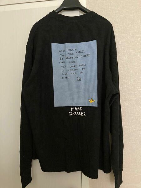 Mark Gonzales マークゴンザレス ワッフル　プリント　ロンＴ 長袖Tシャツ Tシャツ 長袖カットソー