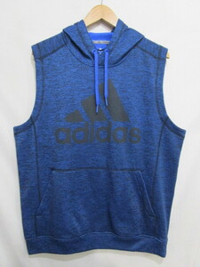 ♪adidas アディダス climawarm ノースリーブ トレーニングフードパーカー・Size2X0