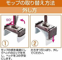 回転 スペアトルネード角型スペア アズマ 拭き幅34cm 一層式脱水 洗浄 スペア TSM‐SQA57_画像2