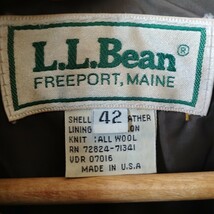 80s L.L Bean エルエルビーン　A-2 フライトレザージャケット　ミリタリー　42 アメリカ製　USA ブラウン　ビンテージ　vintage_画像4