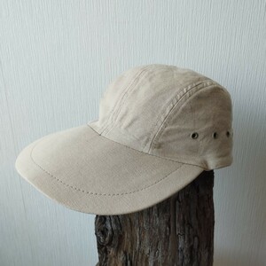 vintage Vintage LLBean L e ruby n long Bill cap outdoor fishing beige America made USA hat 