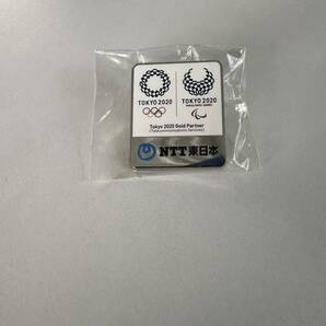 NTT東日本 新品 非売品 東京2020オリンピックパラリンピック 社員用 ピンバッジ ピンバッチ ピンズ レア②の画像1