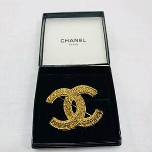 CHANEL シャネル ブローチ ココマーク ヴィンテージ アクセサリー ゴールド 003 USED品 1円スタート