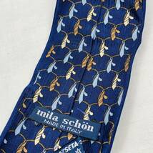 美品 mila schon ミラ・ ショーン ネクタイ MADE IN ITRLY 100％ SETA SILK ビジネス メンズ 003 USE品 1円スタート_画像8