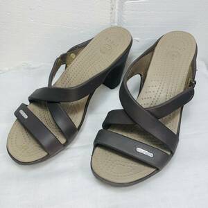 crocs クロックス サイプラス 4.0 サンダル 14558 エスプレッソ 23.0cm レディース USED品 1円スタート 