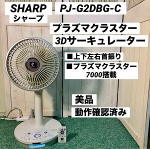 SHARP シャープ プラズマクラスター 3D扇風機 PJ-G2DBG-C DCモーター搭載 サーキュレーター