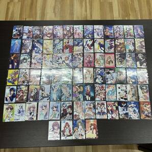 ★☆未使用 50度数 アニメテレカ おまとめ82枚 Angel Beats!/おひめさまナビゲーション/とらドラ！など #4104☆★の画像1