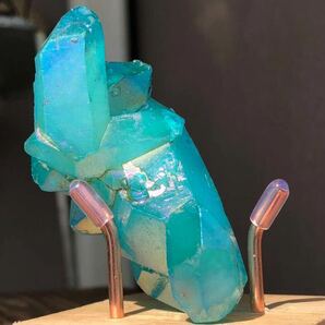 オーロラ オーラ オーラ水晶 原石 天然石 ジェムストーン 水晶 クラスター パワーストーン クォーツ 鉱石 鉱物 の画像5