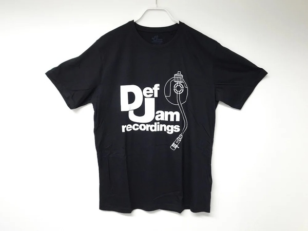 海外限定 オフィシャル Def Jam Recordings ロゴ Tシャツ black M