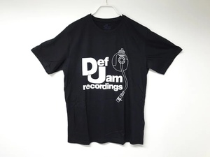海外限定 オフィシャル Def Jam Recordings ロゴ Tシャツ black XL