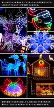 未使用 ロープライト イルミネーション LED チューブライト 50m 電飾 クリスマス ツリー 防水 LEDロープライト 屋外 グリーン 緑_画像2