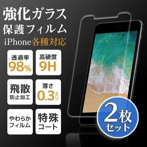 【2枚セット】最新機種対応 iPhone 強化ガラスフィルム 厚み0.3mm iPhone13 Pro MAX クリア 指紋防止 高透明 超強度 9H 保護フィルム