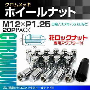 未使用 即決 スチールナット ロックナット P1.25 35mm ラグナット 袋 銀 20個