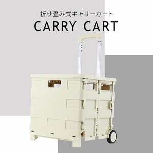 未使用 キャリーカー キャリーカート 折りたたみ カート ショッピングカート 折畳み キャリー 軽量 台車 耐荷重25kg アウトドア レジャー