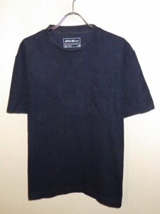 z4872エディーバウアー★ポケット付きTシャツ★紺色★アウトドア★サイズM★激安★人気★送料格安