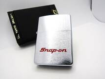 スナップオン エッチング イタリックボトム zippo ジッポ 1991年 未使用_画像3