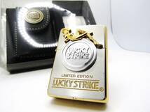 ラッキーストライク ピンナップガール メタル トリック 限定 zippo ジッポ セット 1995年 未使用_画像3